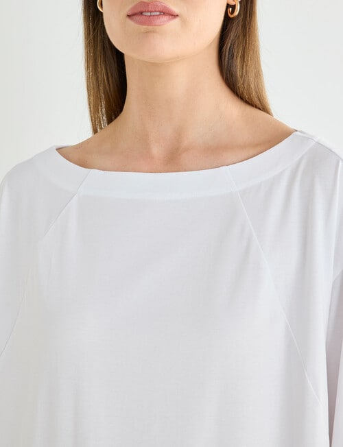Jigsaw Frame Knit Tee, White product photo View 07 L