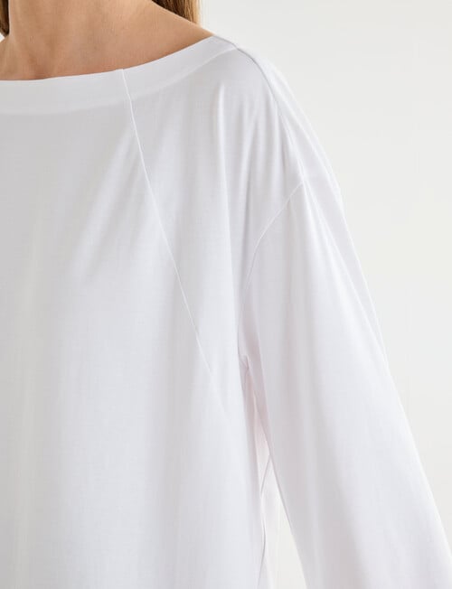 Jigsaw Frame Knit Tee, White product photo View 08 L