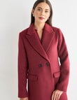 Whistle Longline Coat, Sangria product photo View 04 S