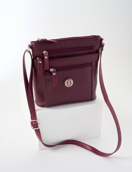 Boston + Bailey Boba Gianna Crossbody Bag, Burgundy product photo