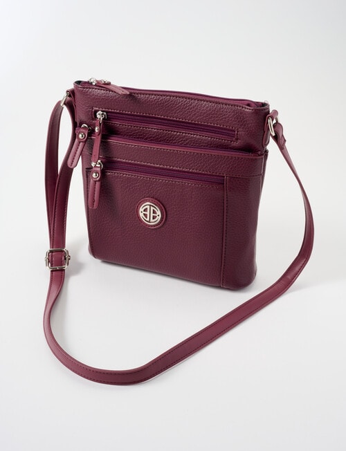 Boston + Bailey Boba Gianna Crossbody Bag, Burgundy product photo View 03 L