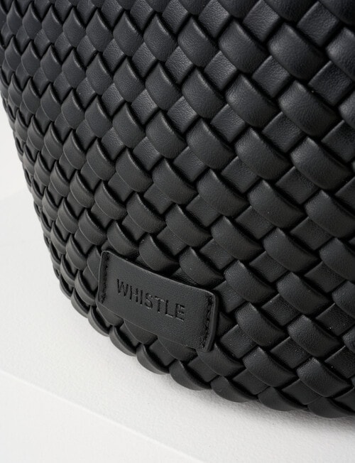 Whistle Weave Tote Bag, Black product photo View 05 L