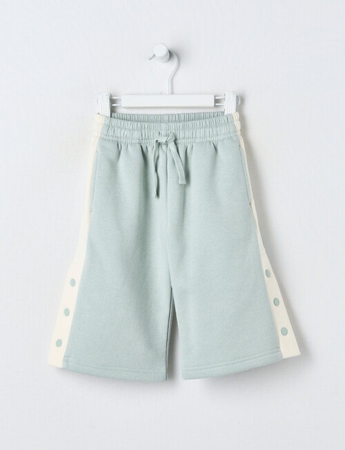 Teeny Weeny Swan Song Play Fleece Wide Leg Track Pant, Soft Grass product photo