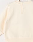 Teeny Weeny Swan Song Play Time Fleece Sweatshirt, Vanilla product photo View 03 S