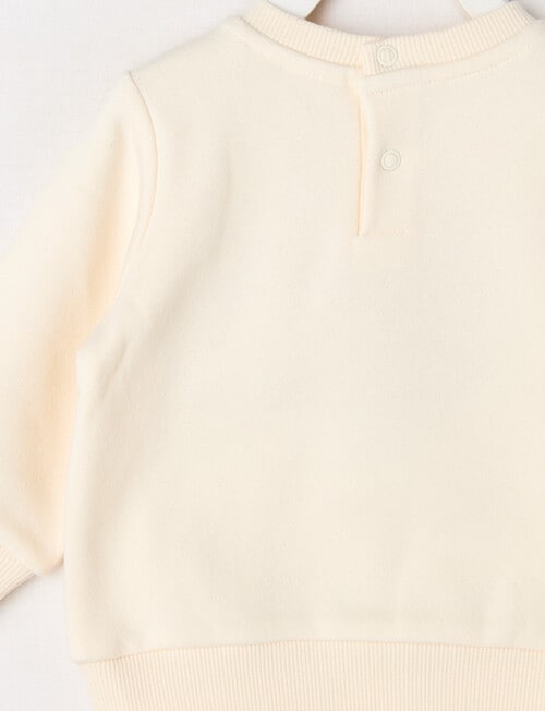 Teeny Weeny Swan Song Play Time Fleece Sweatshirt, Vanilla product photo View 03 L