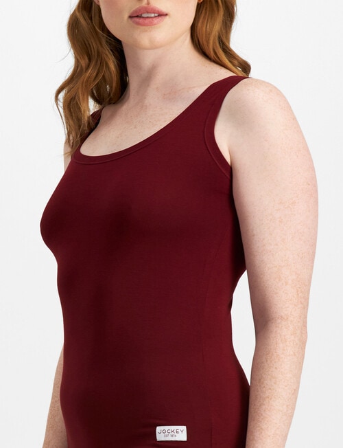 Jockey Woman Comfort Classic Bamboo Cami Top, Rich Cherry product photo View 02 L