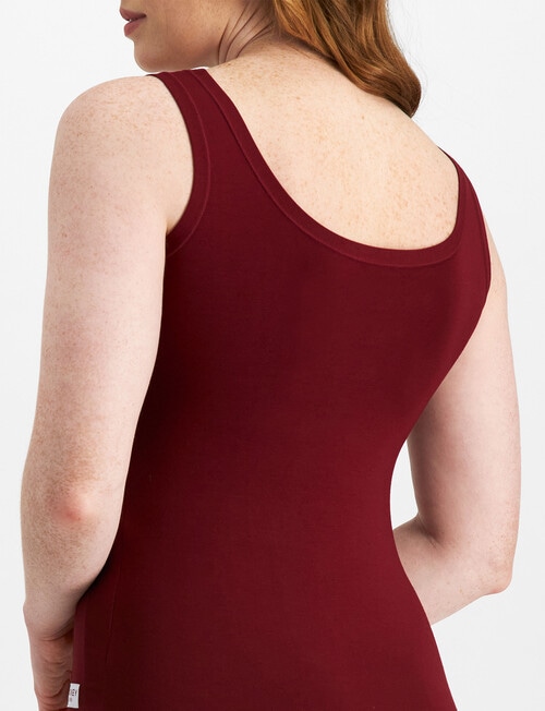Jockey Woman Comfort Classic Bamboo Cami Top, Rich Cherry product photo View 03 L
