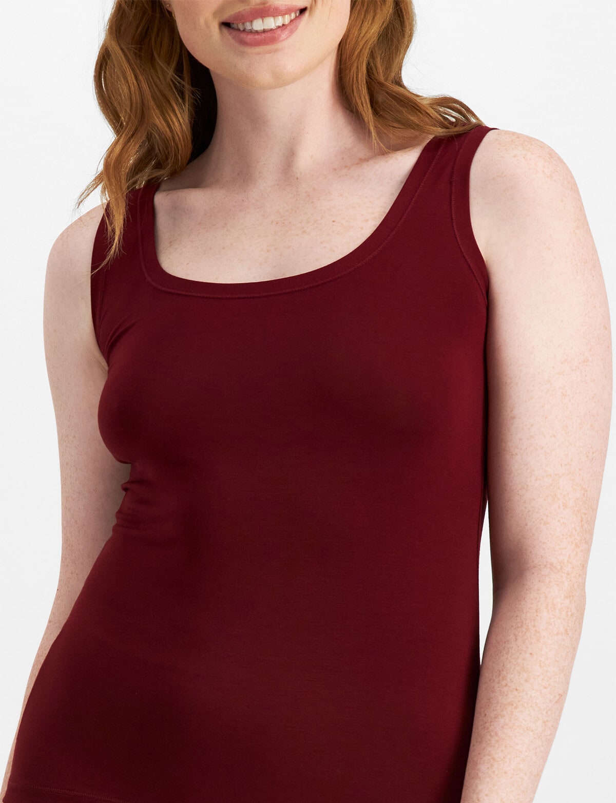 Toprich Jockey Woman Comfort Classic Bamboo Cami Top, Rich Cherry - Camisoles ...
