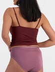 Jockey Woman Comfort Classic Bamboo Hi Cut Brief, 2-Pack, Cherry & Genesis product photo View 05 S