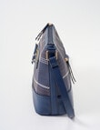 Boston + Bailey Boba Check Printed Crossbody Bag, Navy product photo View 04 S
