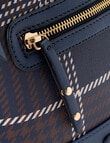 Boston + Bailey Boba Check Printed Crossbody Bag, Navy product photo View 05 S