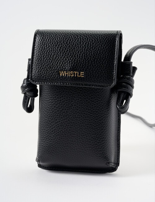 Whistle Whistle Phone Crossbody Bag, Black product photo View 03 L