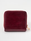 Boston + Bailey Boba Small Wallet W'coin Pouch, Burgundy product photo View 02 S