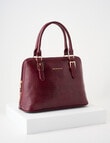 Boston + Bailey Contrast Shopper Bag, Burgundy Croc product photo