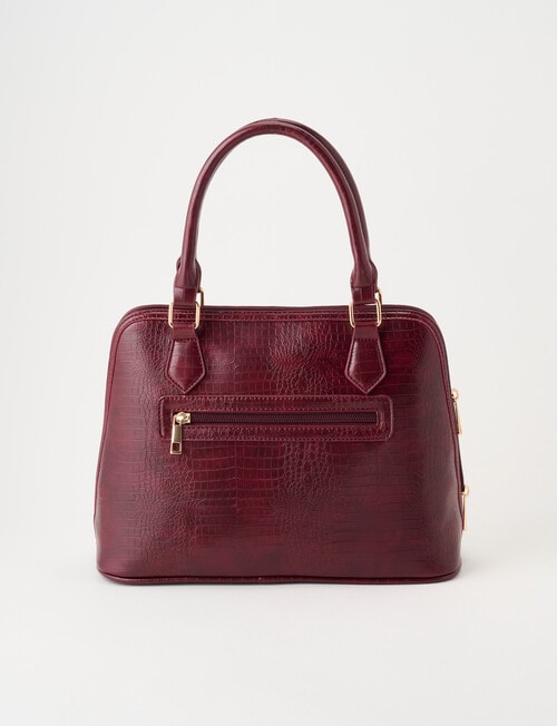 Boston + Bailey Contrast Shopper Bag, Burgundy Croc product photo View 02 L