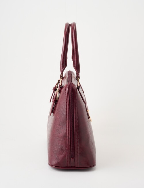 Boston + Bailey Contrast Shopper Bag, Burgundy Croc product photo View 04 L
