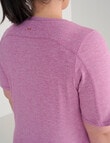 Superfit Curve Limitless V-Neck Tee, Cranberry product photo View 05 S