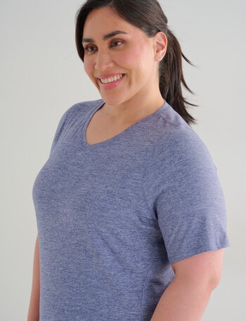 Superfit Curve Limitless V-Neck Tee, Future Dusk product photo