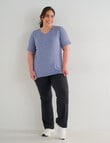 Superfit Curve Limitless V-Neck Tee, Future Dusk product photo View 03 S
