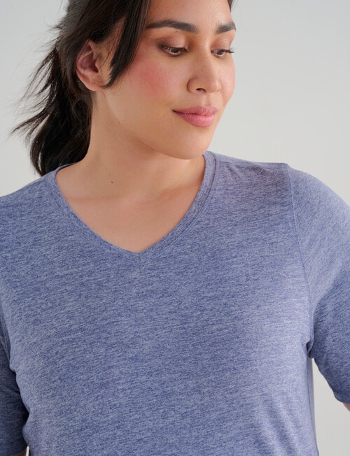 Superfit Curve Limitless V-Neck Tee, Future Dusk product photo View 04 L