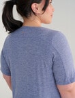 Superfit Curve Limitless V-Neck Tee, Future Dusk product photo View 05 S