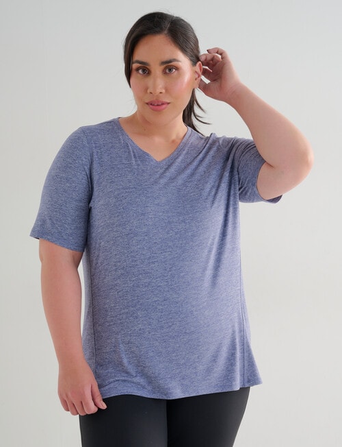 Superfit Curve Limitless V-Neck Tee, Future Dusk product photo View 06 L
