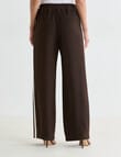 Whistle Straight Leg Side Stripe Pant, Regular Length, Cacao & Ivory product photo View 02 S