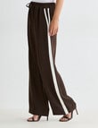 Whistle Straight Leg Side Stripe Pant, Regular Length, Cacao & Ivory product photo View 05 S