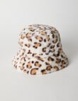 Mac & Ellie Leopard Bucket Hat, Cream product photo