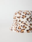 Mac & Ellie Leopard Bucket Hat, Cream product photo View 02 S