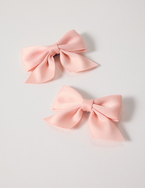 Mac & Ellie Small Bow Clip, 2-Piece, Pink product photo