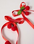 Mac & Ellie Cherry Bow Clip, 2-Piece, Red product photo View 02 S