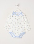 Little Bundle Essentials Stretch Cotton Long-Sleeve Sail Boat Bodysuit product photo