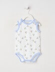 Little Bundle Essentials Stretch Cotton Short-Sleeve Sail Boat Bodysuit product photo