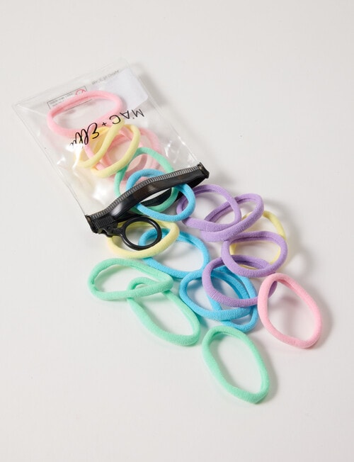 Mac & Ellie Hair Ties, 20-Piece, Assorted Colours product photo View 04 L
