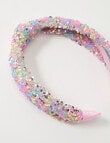 Mac & Ellie Sequin Headband, Pink product photo View 03 S