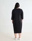 Studio Curve Panelled Dress, Black product photo View 02 S