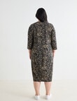 Studio Curve Panelled Dress, Leopard product photo View 02 S