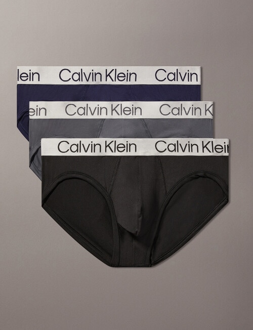 Calvin Klein Engineered Chromatic Brief, 3-Pack, Blue Mix product photo