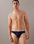 Calvin Klein Engineered Chromatic Brief, 3-Pack, Blue Mix product photo View 02 S