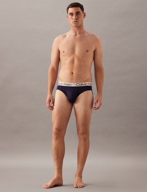 Calvin Klein Engineered Chromatic Brief, 3-Pack, Blue Mix product photo View 03 L