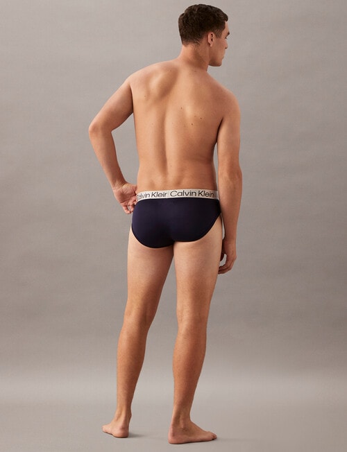 Calvin Klein Engineered Chromatic Brief, 3-Pack, Blue Mix product photo View 04 L