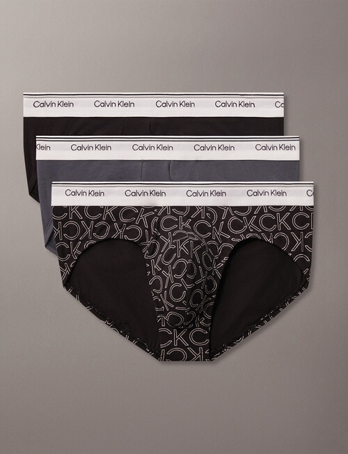 Calvin Klein Engineered Balance Brief, 3-Pack, Shoreline, Zen Rose & Grey Heather product photo