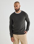 Gasoline Waffle Long Sleeve Crew Top, Khaki product photo