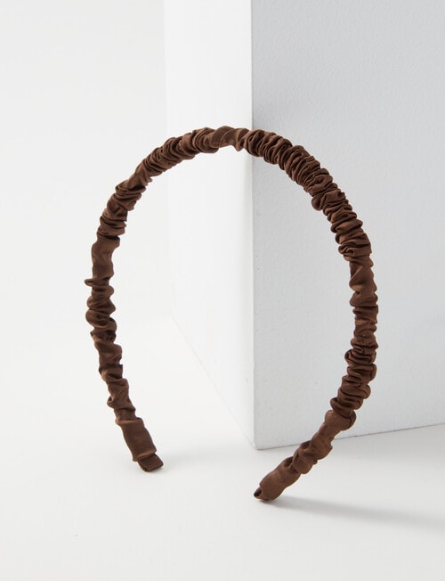 Mac & Ellie Scrunchie Headband, Brown product photo