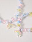 Mac & Ellie Rainbow Necklace & Bracelet Set, 2-Piece, Blue product photo View 02 S