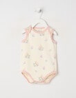 Little Bundle Essentials Stretch Cotton Short-Sleeve Rabbit Bodysuit product photo