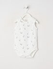 Little Bundle Essentials Stretch Cotton Short-Sleeve Bunny Bodysuit product photo