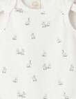 Little Bundle Essentials Stretch Cotton Short-Sleeve Bunny Bodysuit product photo View 02 S