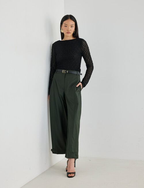 State of play Evoke Lace Top, Black product photo View 03 L